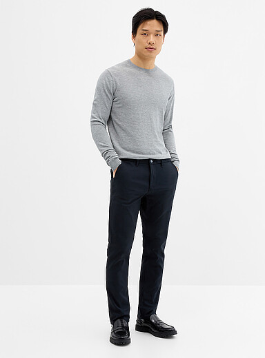 Matinique Indigo/Dark Blue Five-pocket stretch pant <b>Slim fit</b> for men