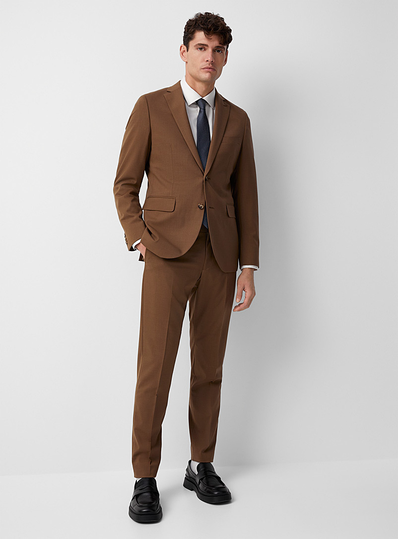 Matinique Light Brown Washable taupe pant for men
