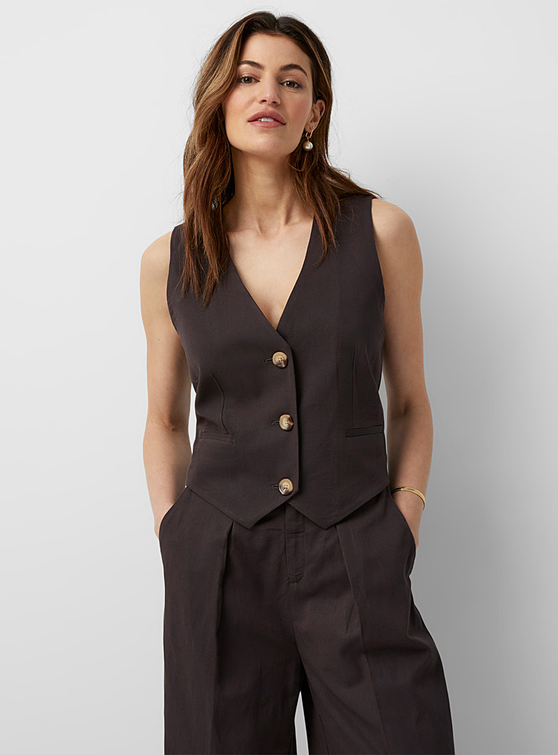 InWear: La veste trois boutons truffe Aila Brun moyen pour femme