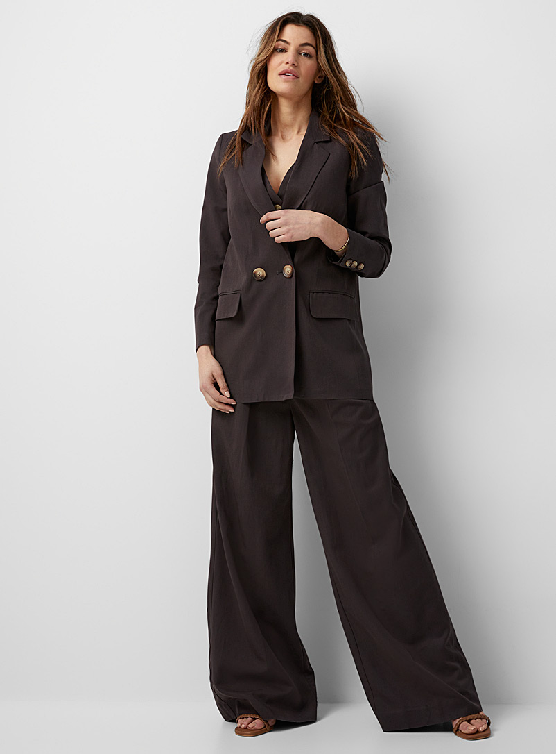 InWear Medium Brown Paila truffle oversized blazer for women