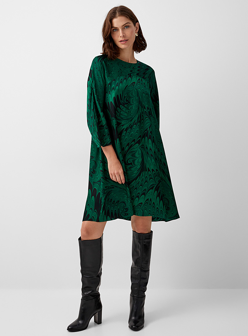 InWear Green Kanta emerald plumage dress for women