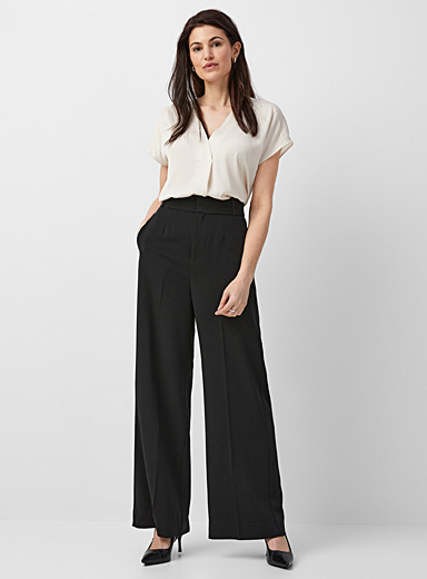 Elastic-waist faux-plain pant, Y.A.S, Women's Bootcut Jeans Online