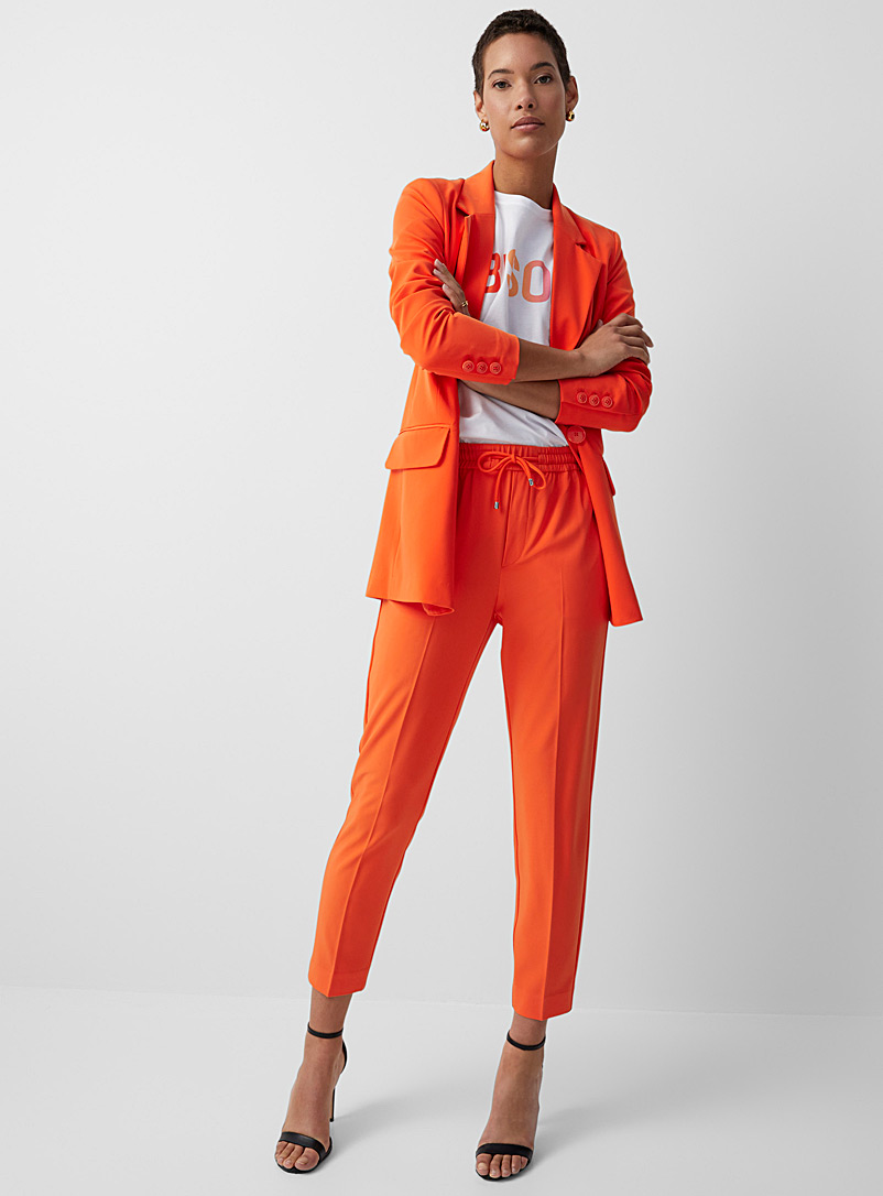 InWear Orange Adian bright orange waistband pant for women