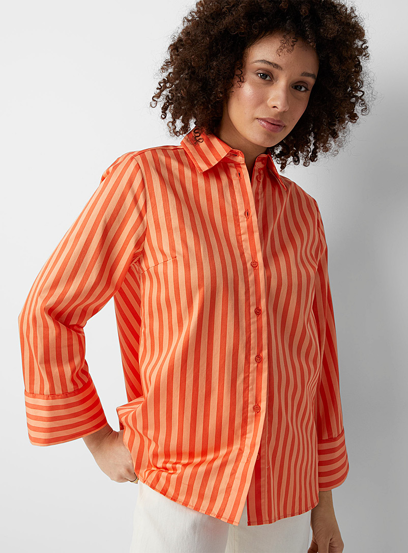 InWear: La chemise ample rayée orange énergisant Orange moyen pour femme