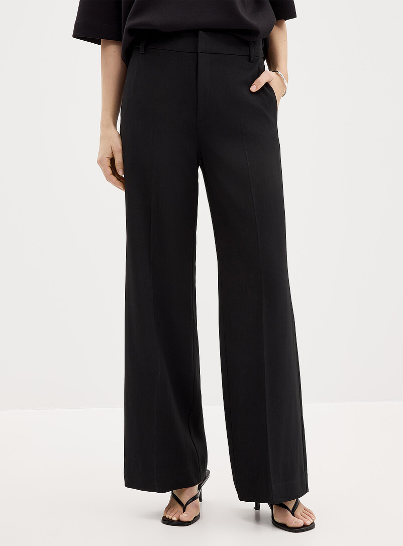 Pantalon Wallis Noir Taille Haute Jambes Larges - Taille 10 - Neuf Avec étiquettes