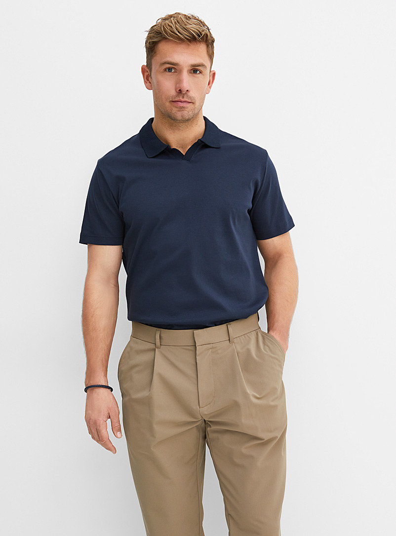 Micro Pique Johnny Polo Blue