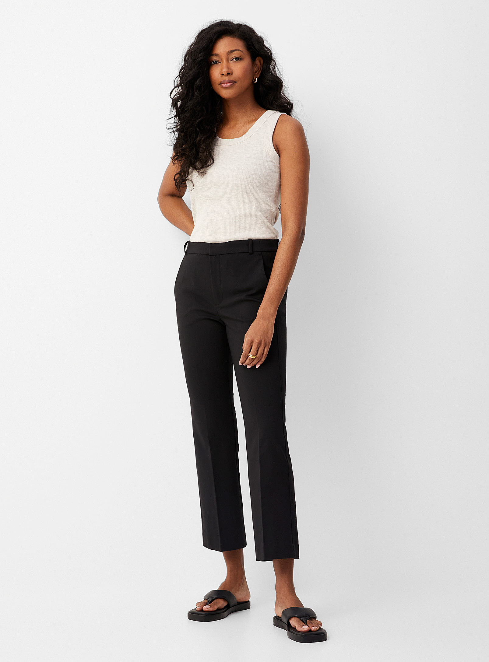 Inwear Black Zella Structured Tapered Pant