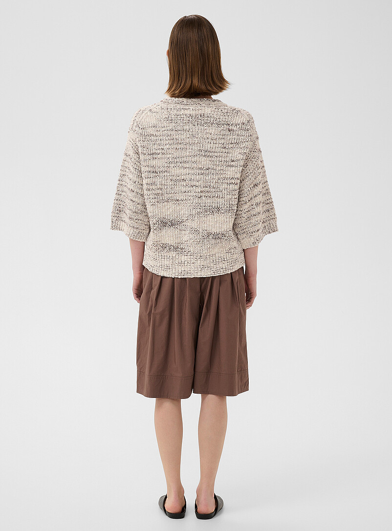 Mixed weave neutral tone cardigan product image 3