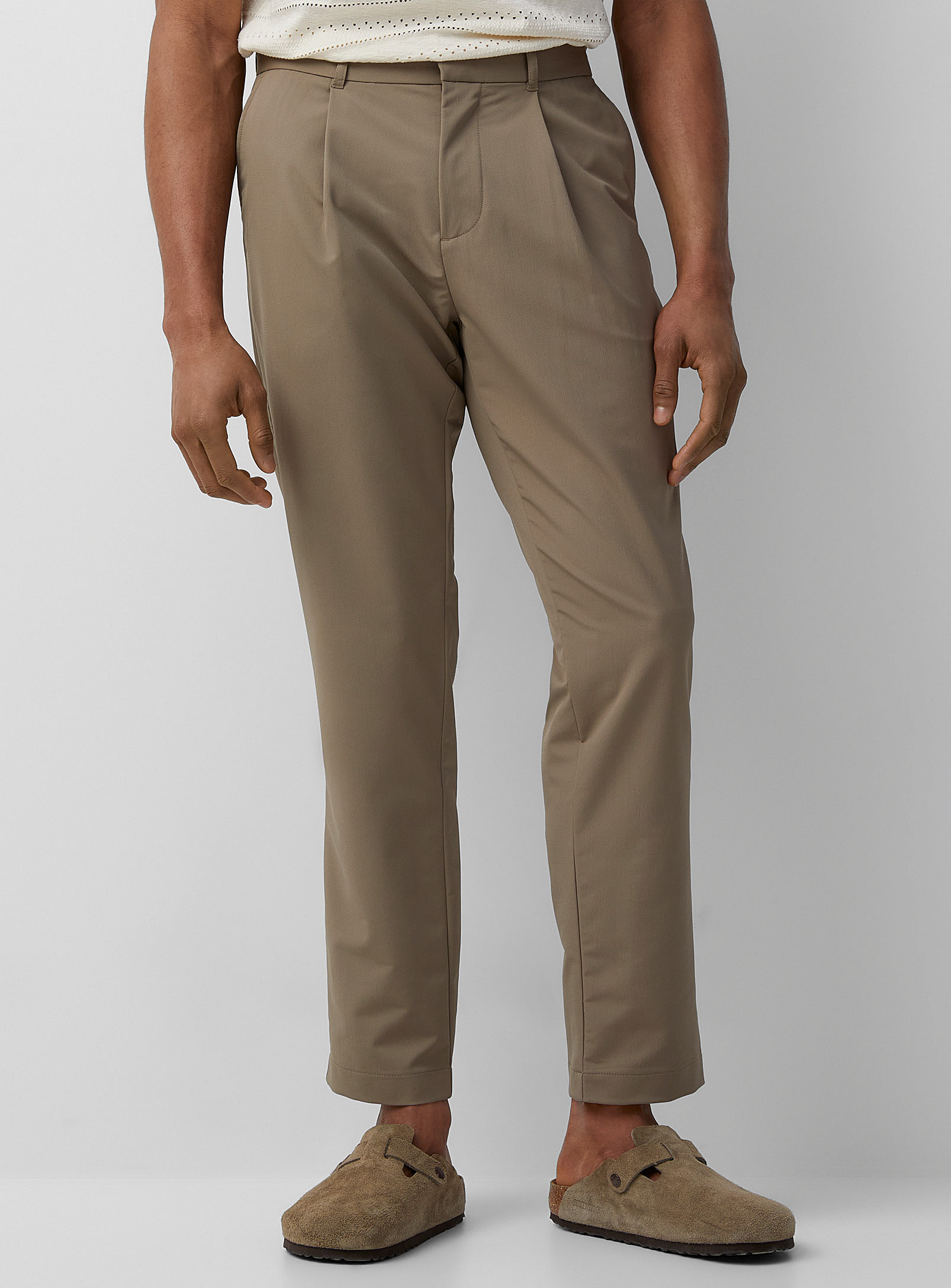 Matinique - Le pantalon souple à plis plats Coupe étroite