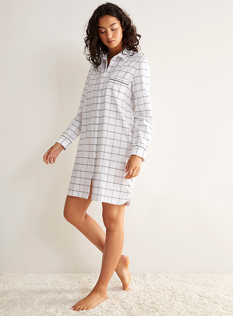 Patterned poplin nightshirt | Miiyu | Women's Nighties, Sleep Tees, and ...