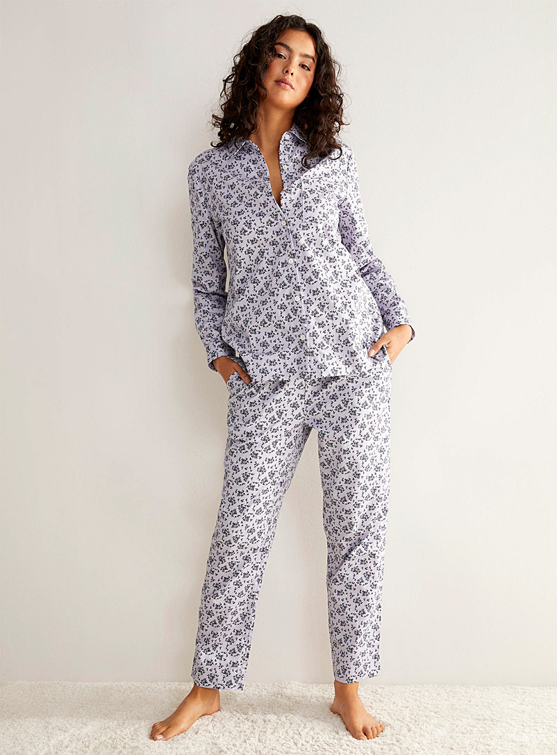 Pyjama Femme Grande Taille En Flanelle Douce - Confort Chaud Pour Hiver, Maison Et Extérieur