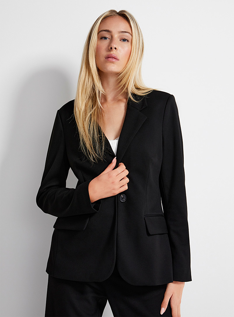 Soft flap pockets jacket, Icône, Women's Blazers