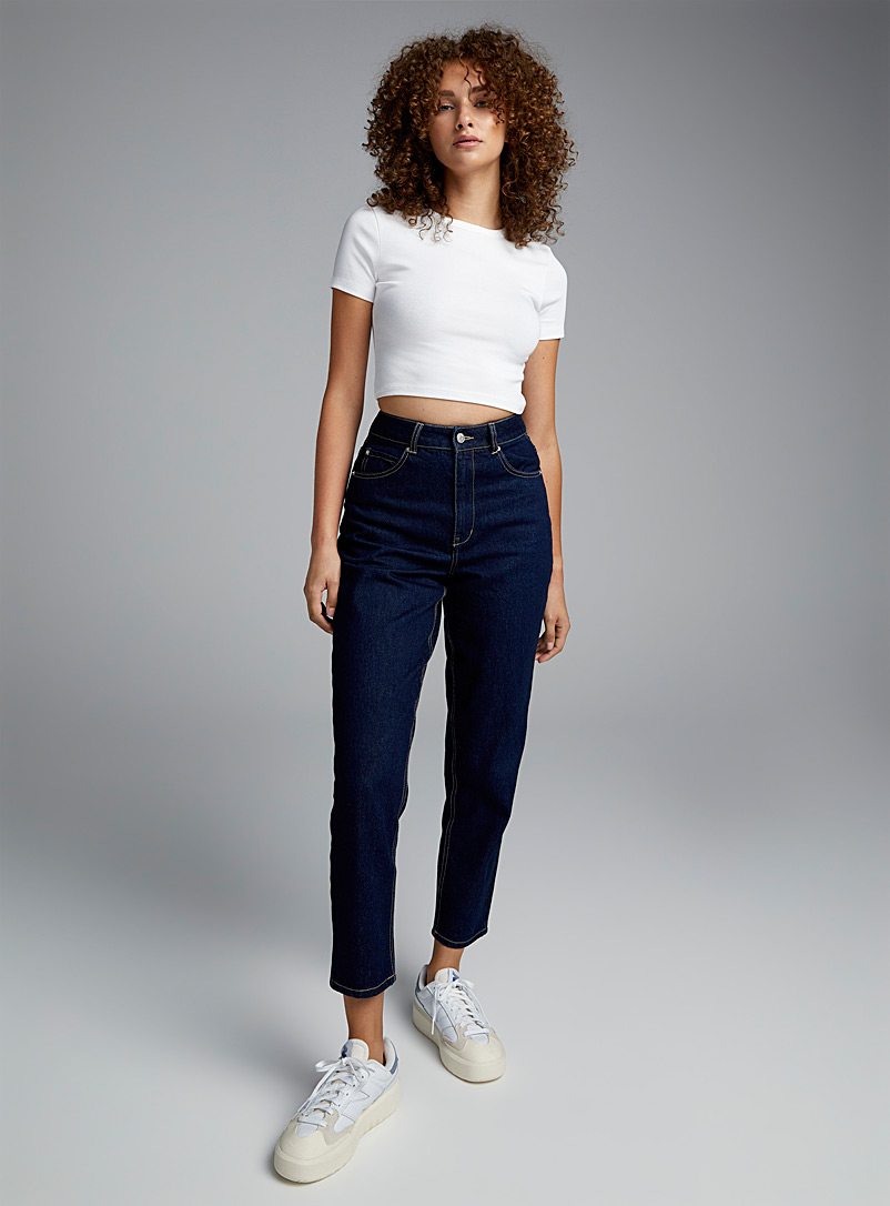 Tapered leg mom jean Old School fit