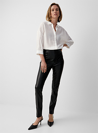 Faux-leather skinny pant | Contemporaine | Shop Women%u2019s Skinny ...