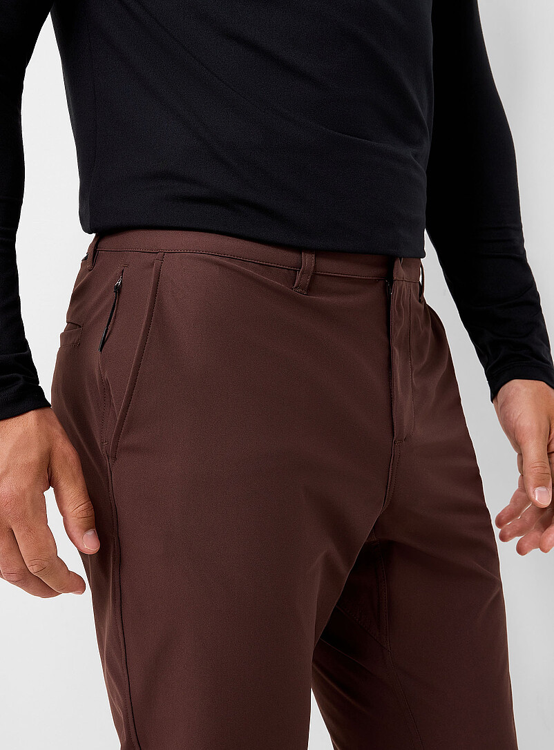 I.FIV5: Le pantalon fusel&eacute; extensible Brun pour homme