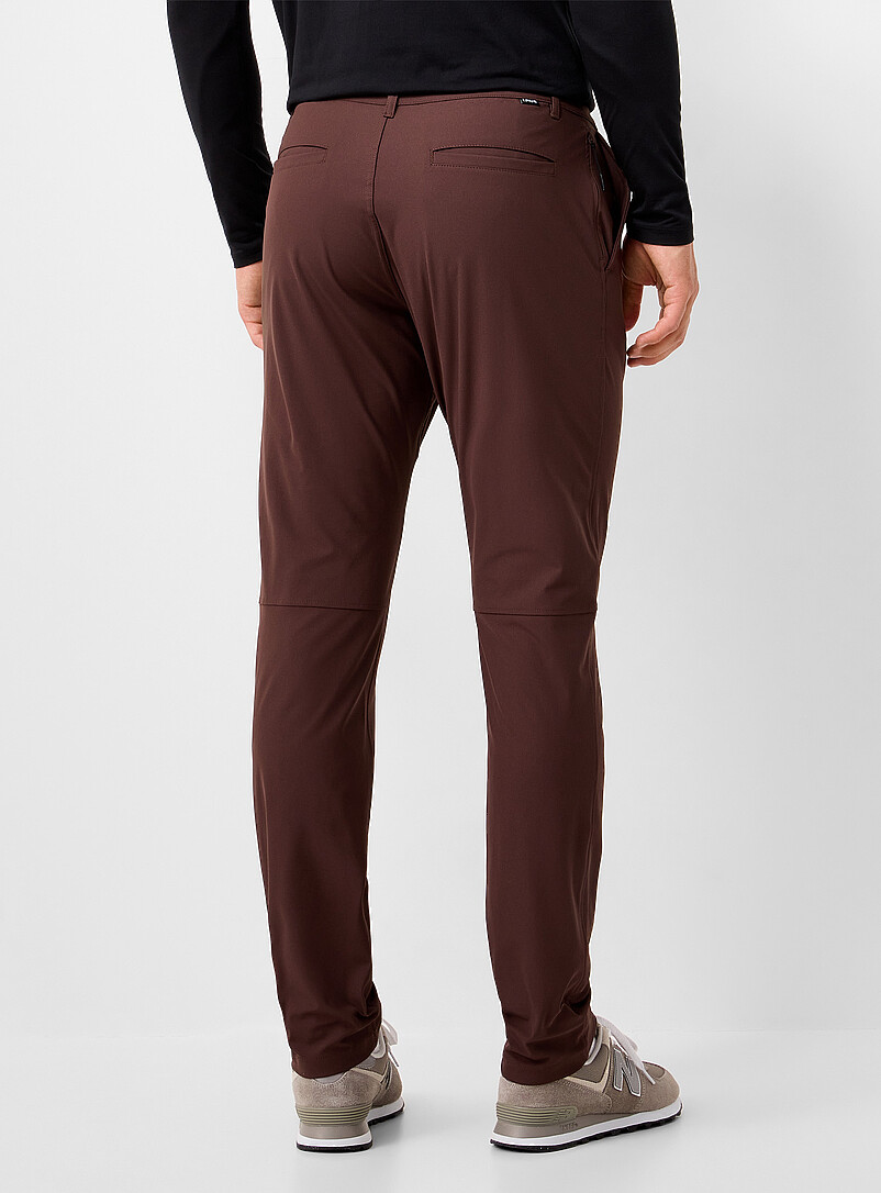 I.FIV5: Le pantalon fusel&eacute; extensible Brun pour homme