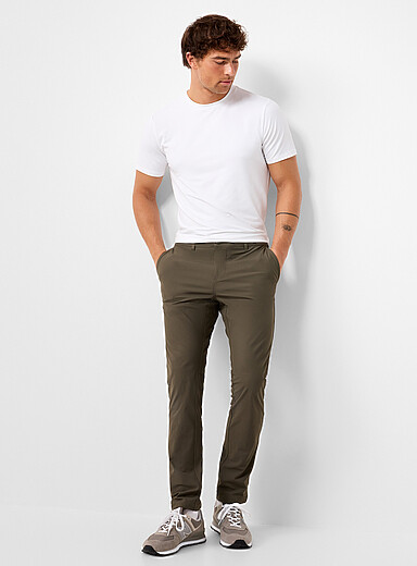 I.FIV5: Le pantalon fusel&eacute; extensible Vert pour homme
