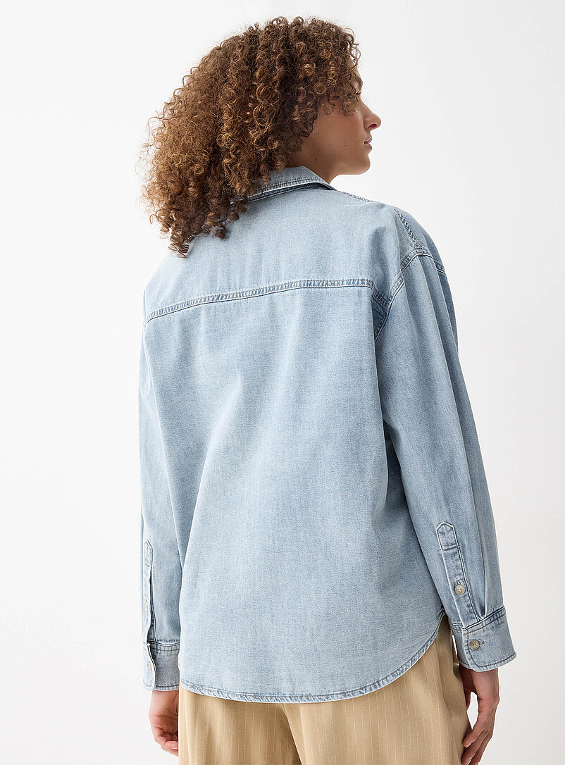 Oversized denim shirt | Twik | | Simons