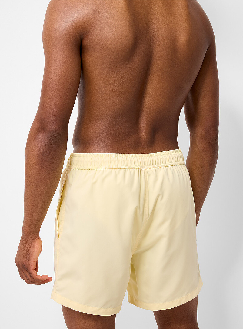 Simons Mossy Green Solid-coloured swim short for men