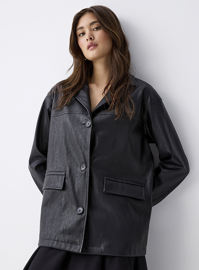 Veste Femme Vintage à Franges - Faux Cuir Souple, Style Western - Blouson Court Mi-Saison - Automne/Hiver - 11