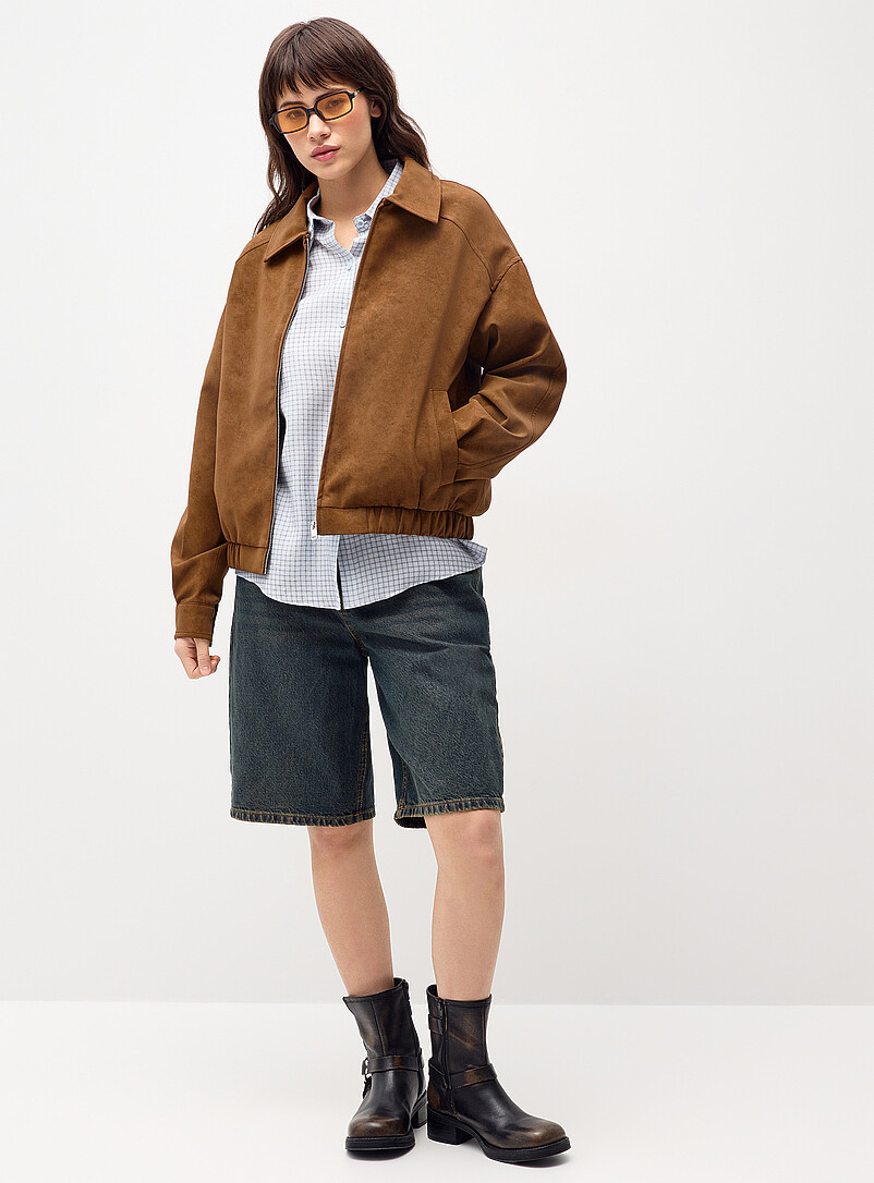 Twik: La veste ample fini su&eacute;d&eacute; Brun pour femme