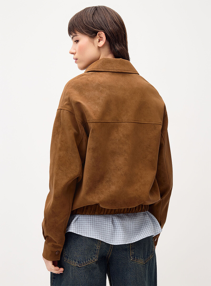 Twik: La veste ample fini su&eacute;d&eacute; Brun pour femme