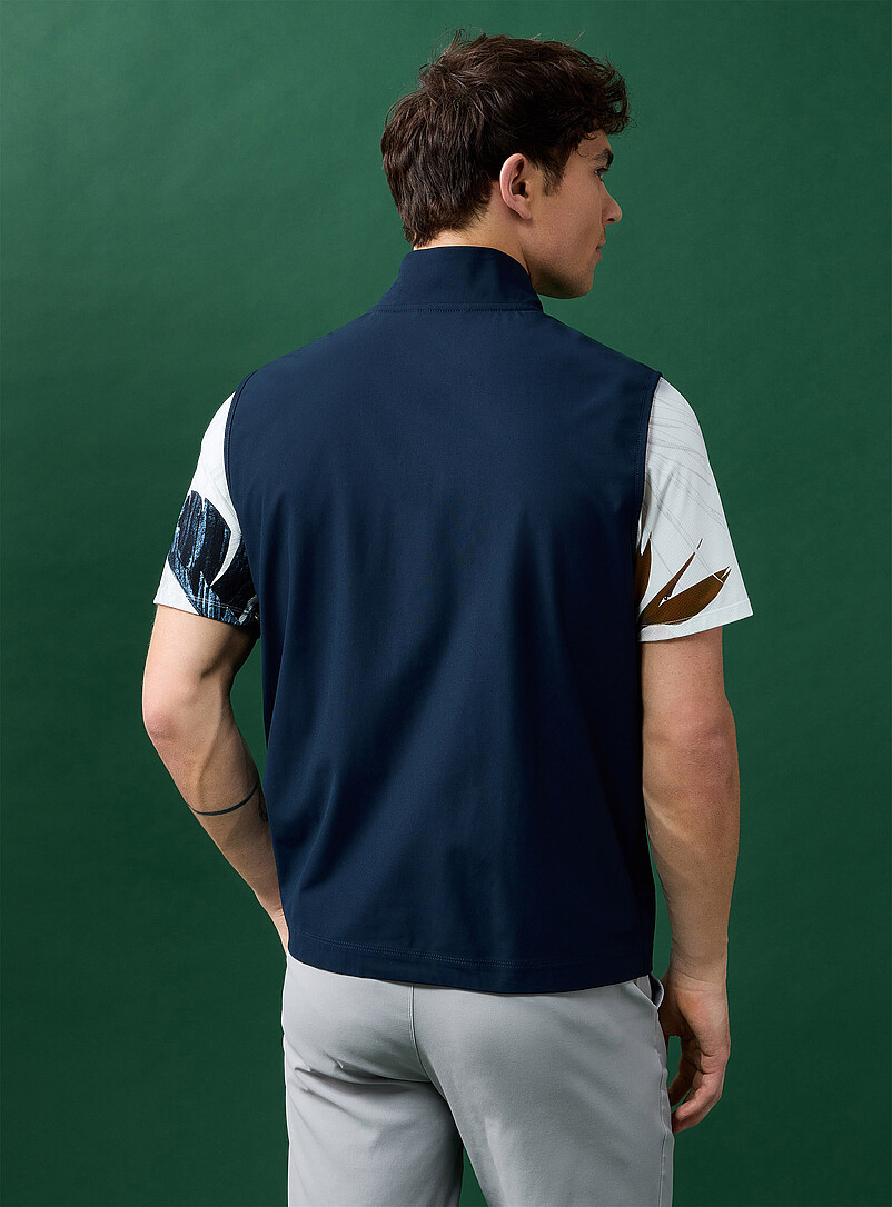 I.FIV5: La veste de golf sans manches extensible Gris pour homme