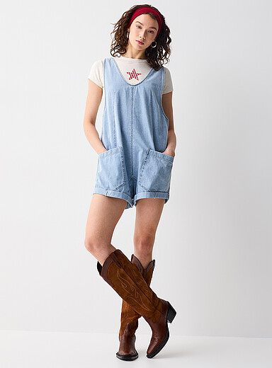 Le combishort menuisier denim