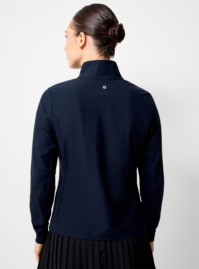I.FIV5: La veste coupe-vent ajust&eacute;e extensible Noir pour femme