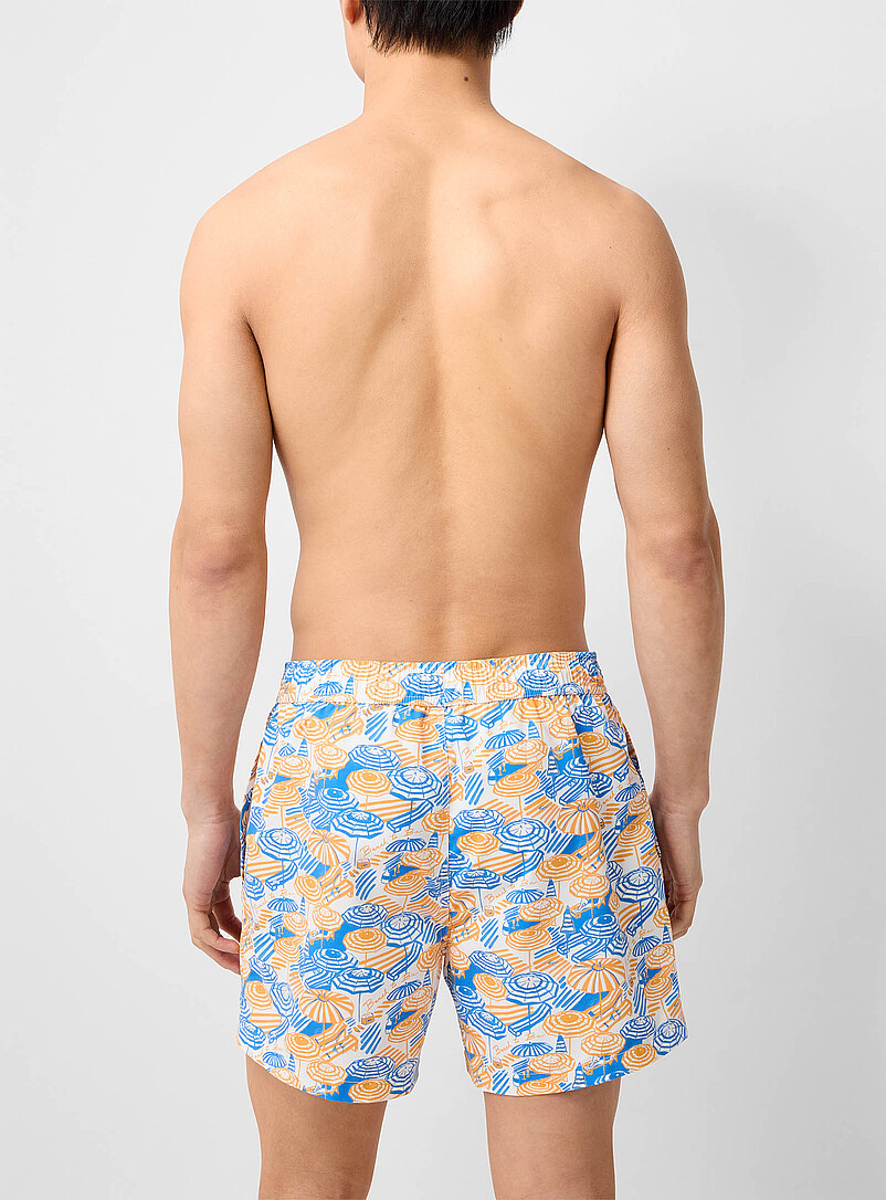 Simons Crimson Colourful print swim short for men