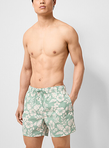 Colourful print swim short