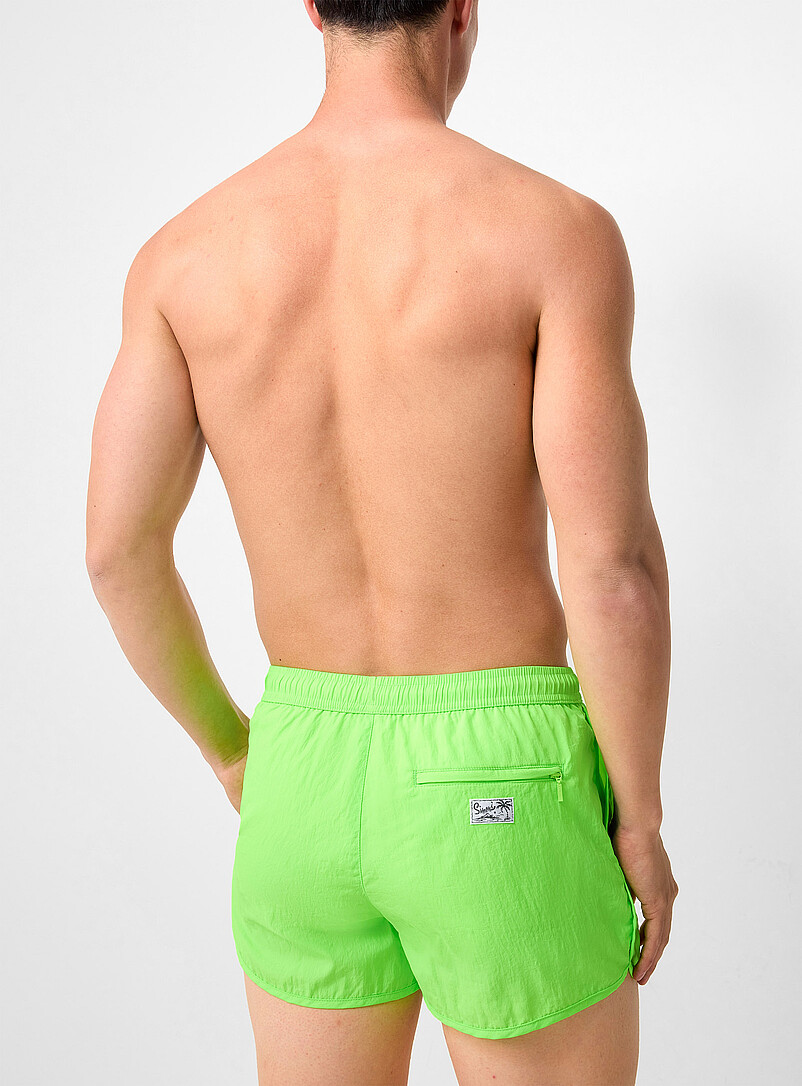 Simons: Le maillot short effet froiss&eacute; Noir pour homme