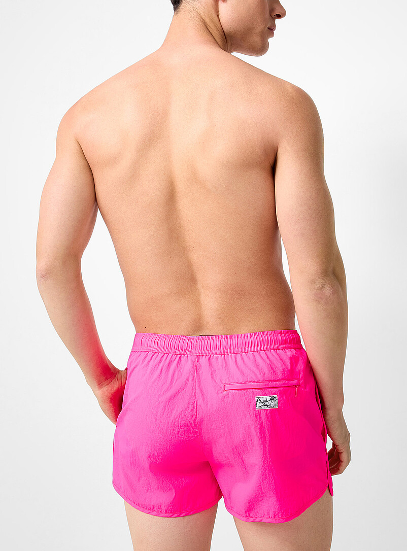 Simons: Le maillot short effet froiss&eacute; Noir pour homme