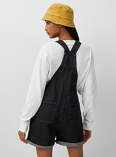 Loose organic cotton denim overall 