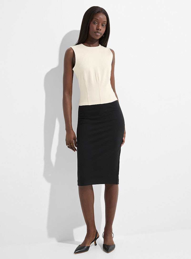 Ponte pencil skirt product image (primary)