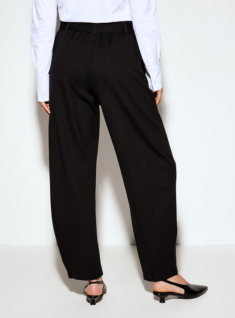 Thick jersey belted barrel pant product image 3