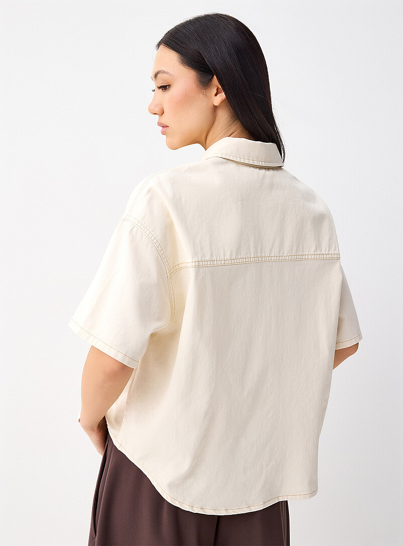 Boxy-fit denim shirt product image 2