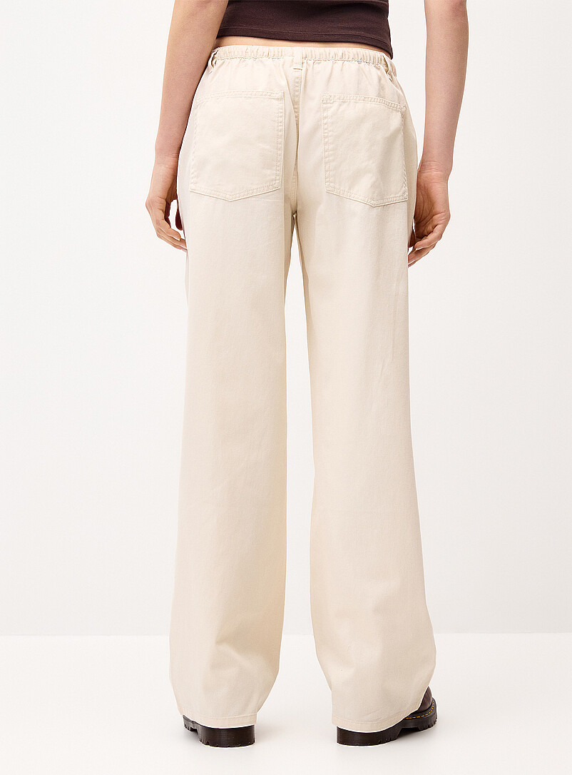 Drawcord-waist wide-leg jean product image 3