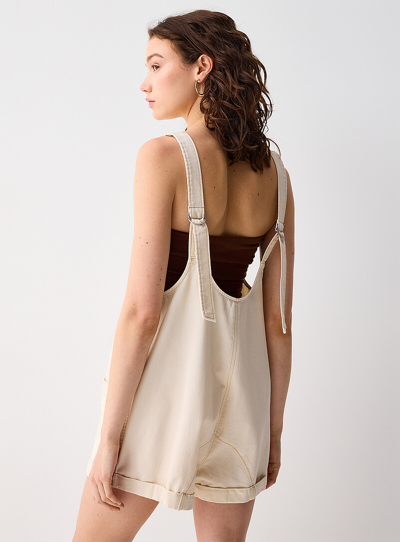 Denim carpenter romper product image 3