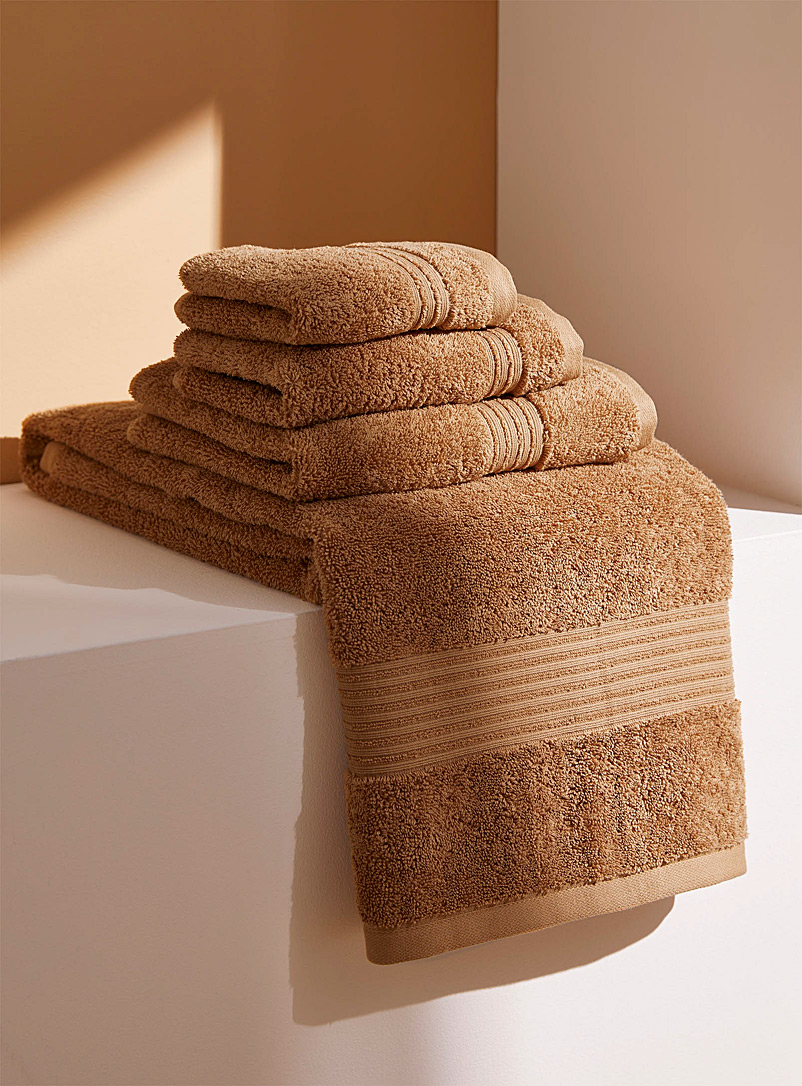 Simons Maison Sand Airy cotton towels