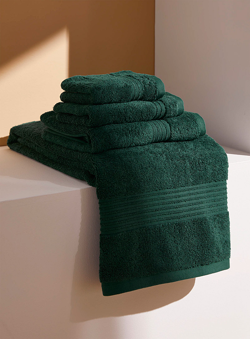 Simons Maison Green Airy cotton towels