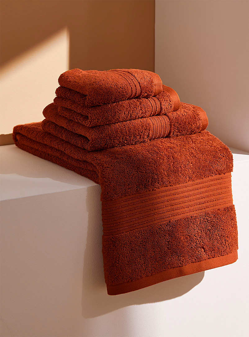 Simons Maison Dark Orange Airy cotton towels