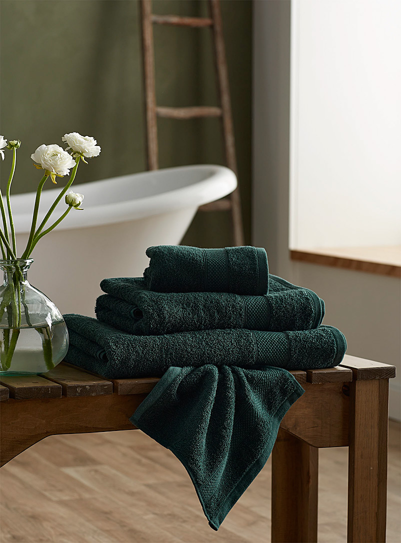 Simons Maison Green Extra-value colour towels