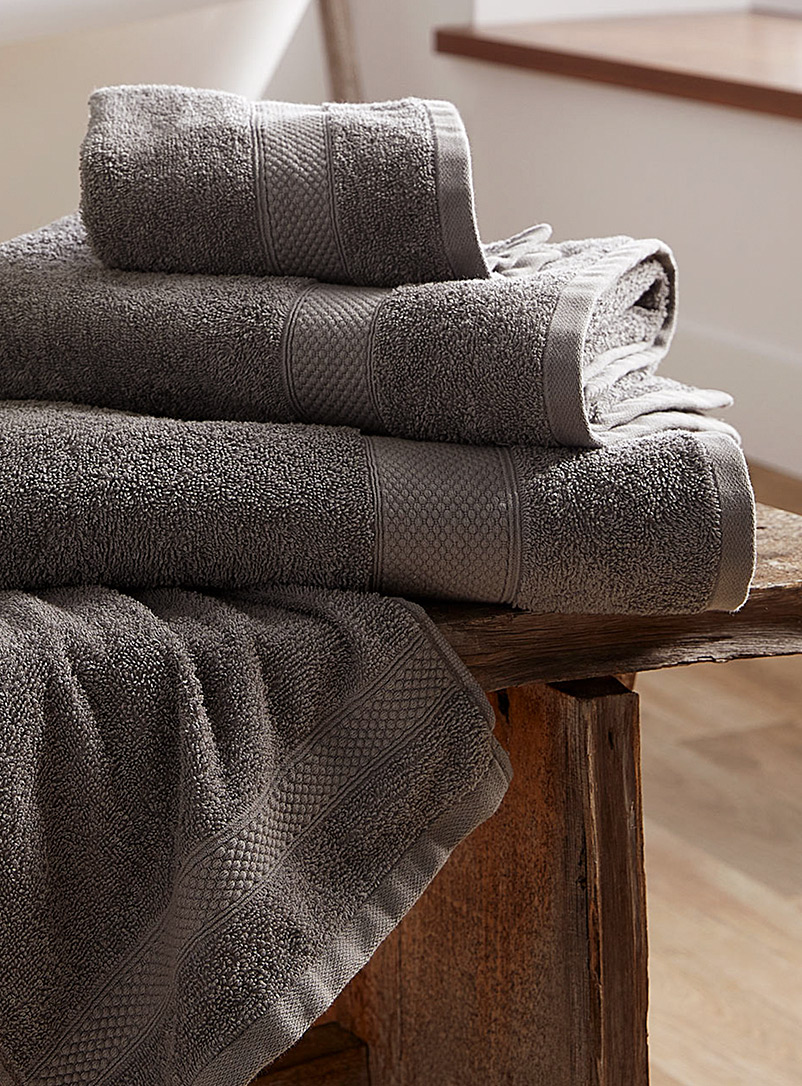 Simons Maison Dark Grey Extra-value colour towels