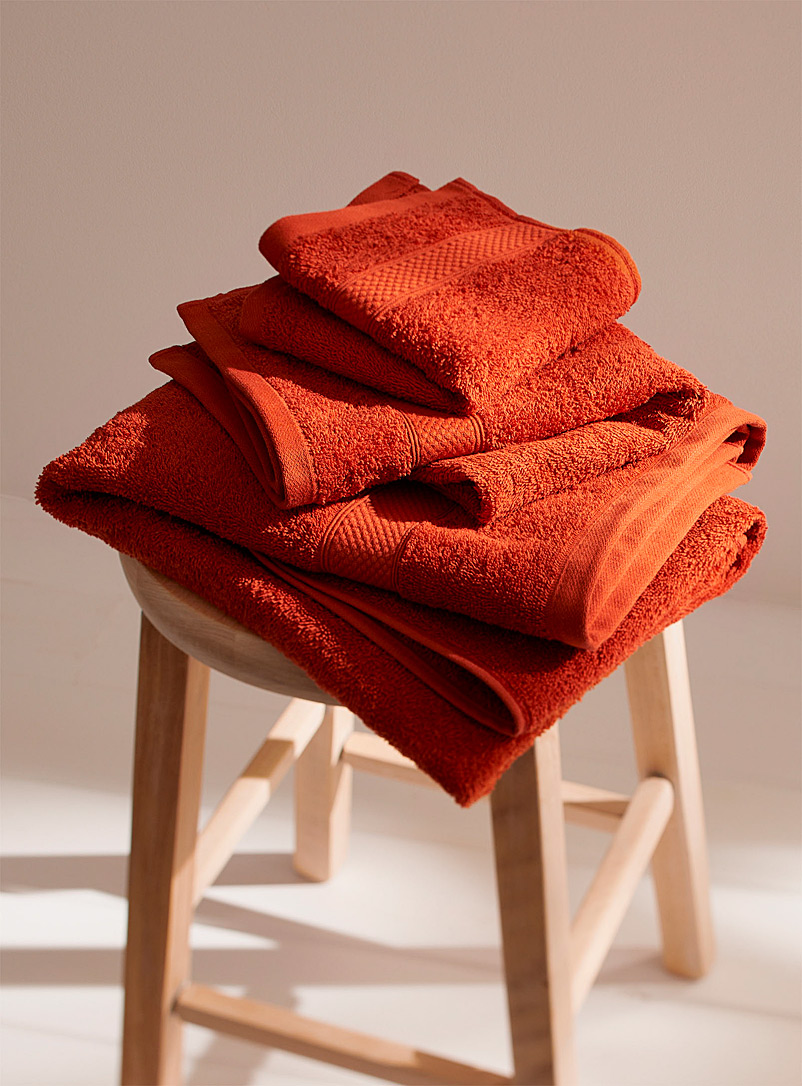 Simons Maison Dark Orange Extra-value colour towels