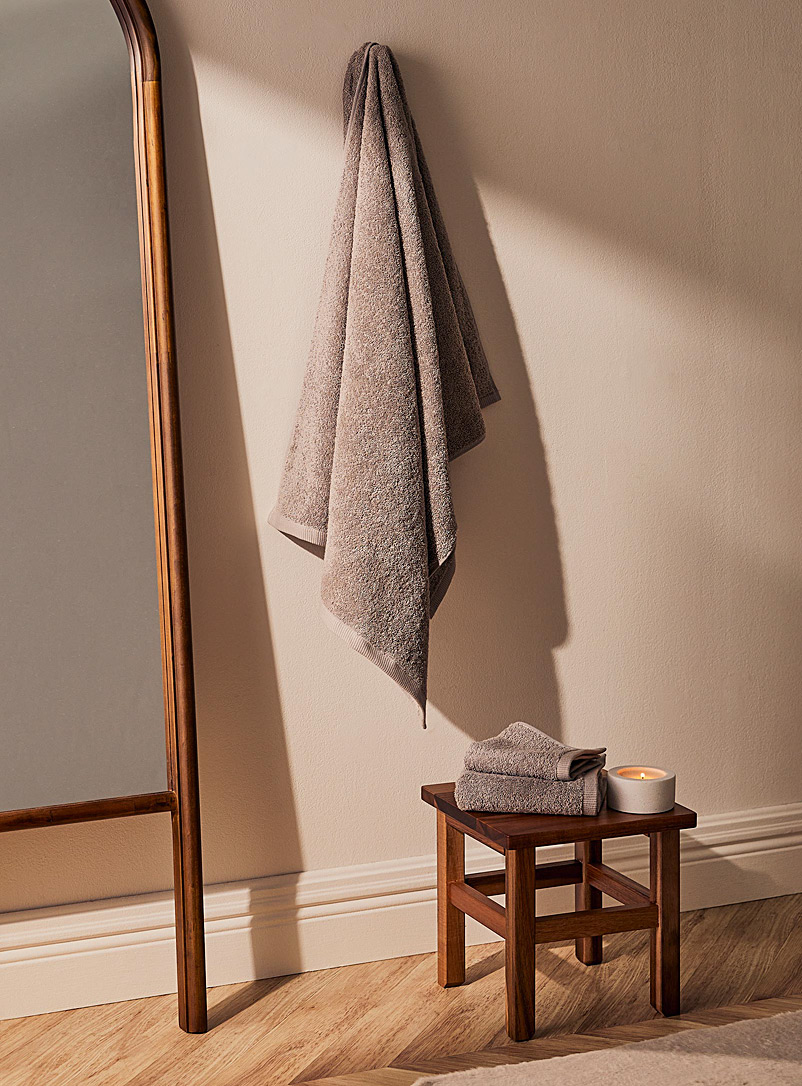 Simons Maison Grey Quick-drying daily towels Lightweight, antimicrobial treatment