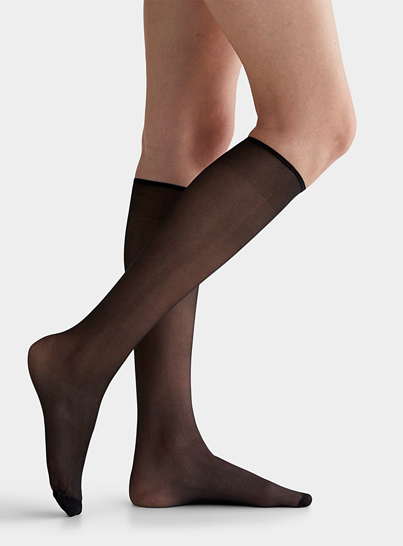Sublim shiny voile knee-highs 2-pack product image (primary)