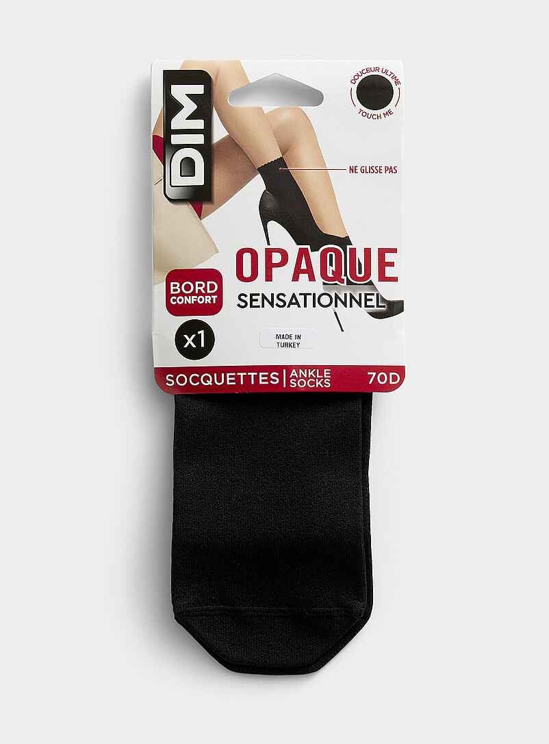 Black scalloped-trim ankle socks product image 2