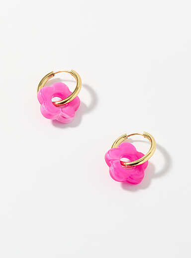 Sheer flower hoops