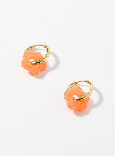 Sheer flower hoops